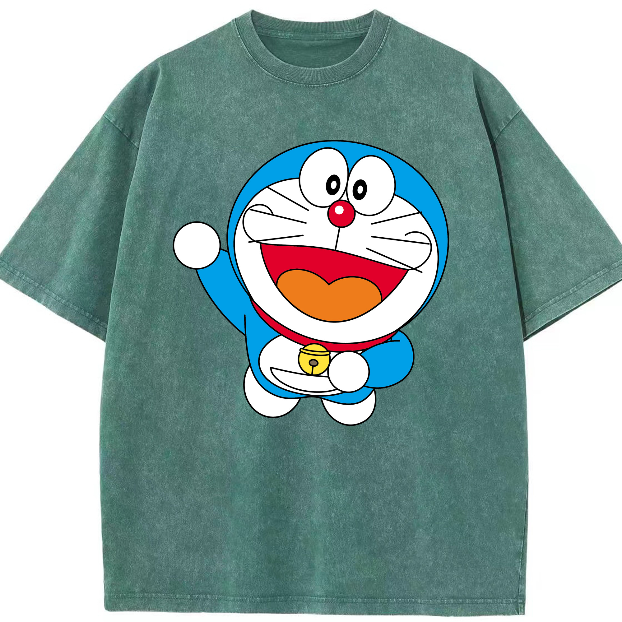 （画像用） ドラえもん Doraemon 綿100% ヴィンテージ風 半袖Tシャツ（フロントプリント）